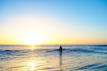 person standing on body of water thumbnail