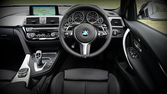 black BMW leather vehicle interior thumbnail