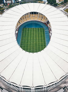 aerial photography of football field at daytime thumbnail
