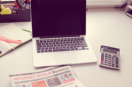 MacBook Pro near the calculator thumbnail