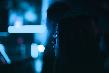 woman wearing eyeglasses standing beside man thumbnail