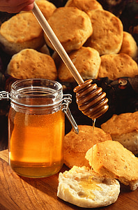 bread beside honey jar thumbnail