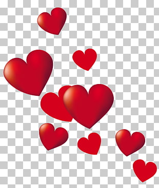 Heart , Hearts , red heart poster PNG clipart