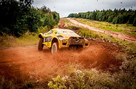 Yellow Car On Mud thumbnail