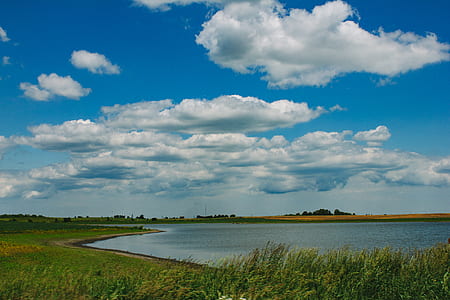 landscape, nature, water, clouds thumbnail
