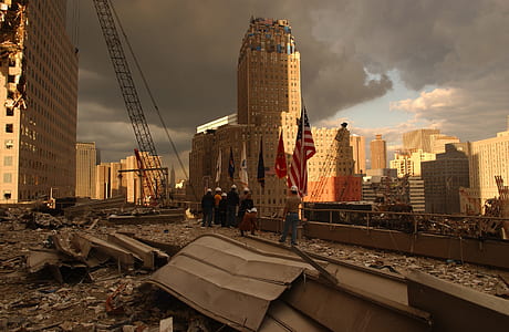 American flag near building thumbnail