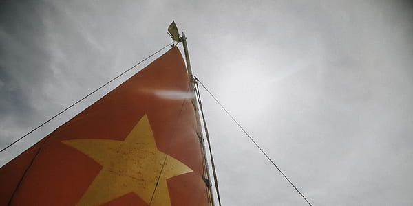 flag, star, pole, mast thumbnail