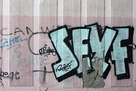graffiti painted on wall thumbnail