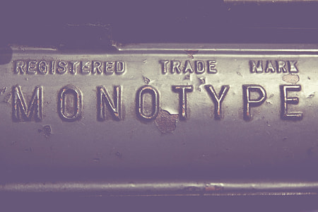 Monotype Metal Sign Typography thumbnail