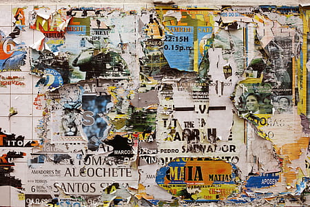 assorted-color newspaper wall decor thumbnail