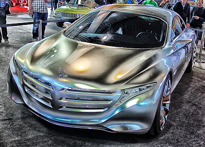 silver Mercedes-Benz concept car thumbnail
