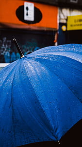 blue umbrella with water thumbnail