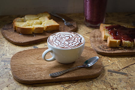 espresso in cup on wooden board thumbnail