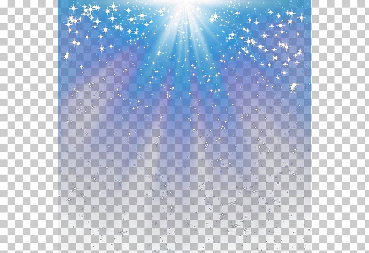Lighting , Radial light effect, blue and white starry surface PNG clipart