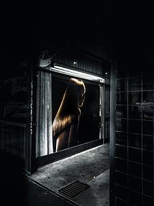 flat screen TV with woman illustration thumbnail