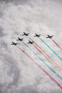 six aircraft performing airshow thumbnail