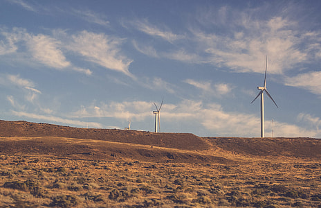 electric windmill on soil pavement thumbnail