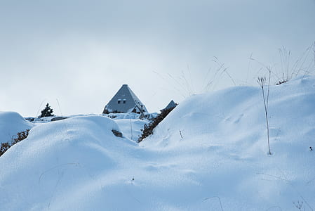 gray house covered with snows thumbnail