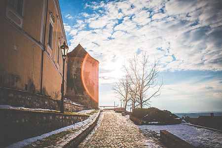Sunset Over an Old Castle thumbnail