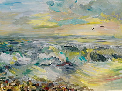 multicolored abstract fluid painting thumbnail