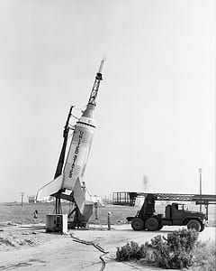 grayscale photography of space shuttle thumbnail