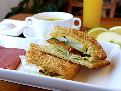 two sandwiches in white tray thumbnail