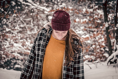 woman standing on snowy ground thumbnail