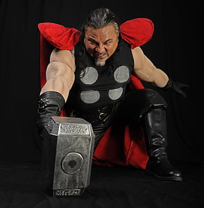 man wearing Thor costume thumbnail