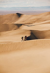 two person walking on desert thumbnail