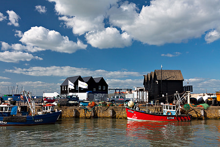Classic English harbour. Image captured in Whitstable, Kent, England thumbnail