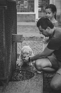 man, male, dog, pet, white thumbnail