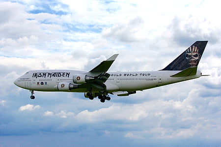 white Iron Maiden plane thumbnail
