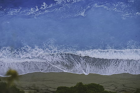 aerial photography of seawater thumbnail