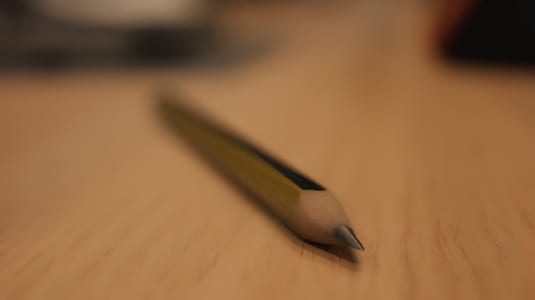 wood, desk, pencil, depth of field thumbnail