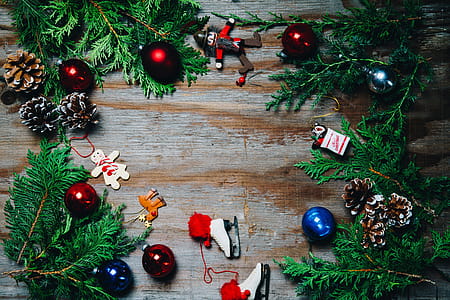 Christmas Ornaments Greenery Photo thumbnail