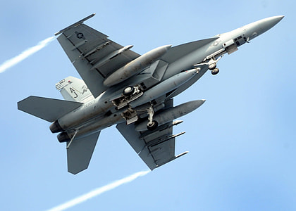 white fighting plane with contrail thumbnail