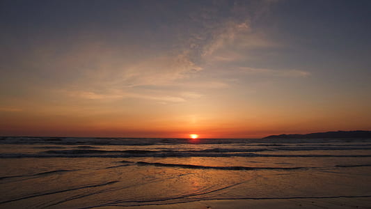 seashore during golden hour thumbnail