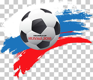 World Cup Russia 2018 with Soccer Ball , FIFA World Cup Russia 2018 PNG clipart