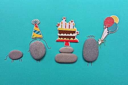 birthday-theme stone decor\ thumbnail