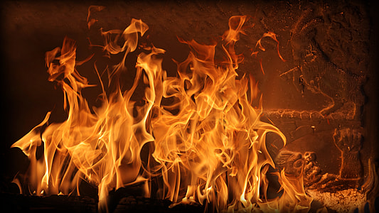 flaming wooden engraved board thumbnail