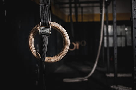 Brass-colored Ring With Black Strap thumbnail