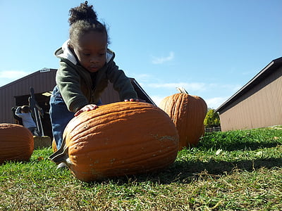 toddler playing with squash thumbnail