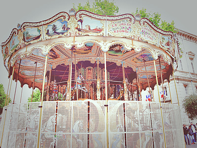 yellow and red horse carousel thumbnail