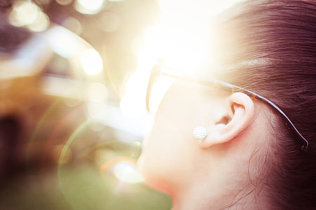Sunlight Abstract With Cute Girl thumbnail