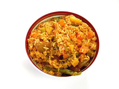 cooked food on red bowl thumbnail