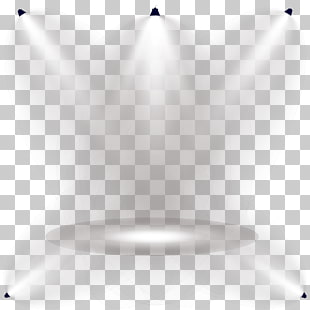Light Line Symmetry Angle Pattern, Stage lights shine lighting effects, five spotlights PNG clipart