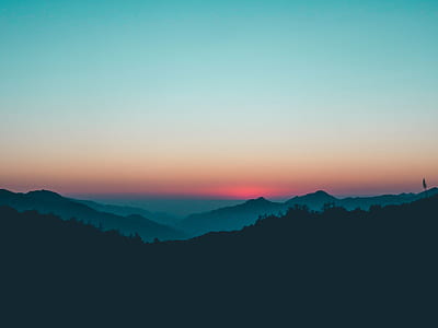 mountains during dawn thumbnail