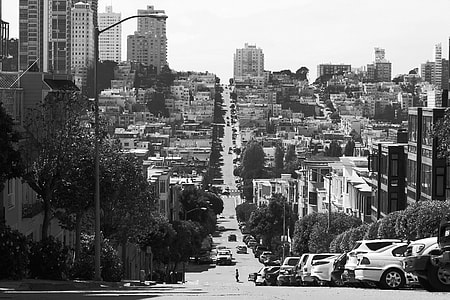 grayscale photography of San Francisco road thumbnail