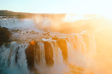 waterfalls during golden hour thumbnail