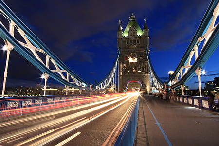 time lapsed photography of brown concrete bridge thumbnail